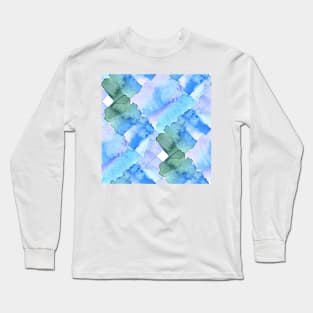 Watercolor chaotic shapes Long Sleeve T-Shirt
